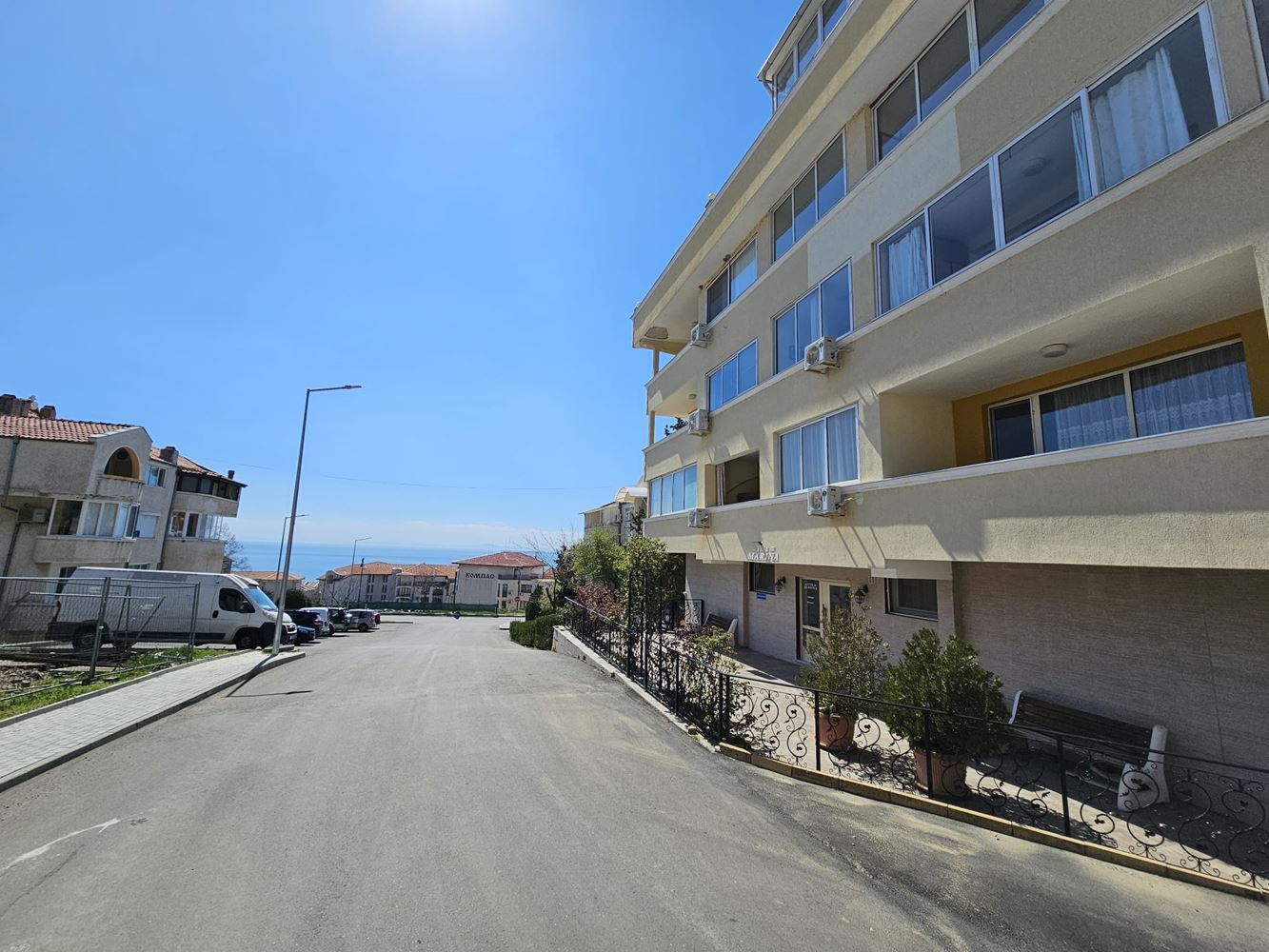 Studio mit Meerblick in Sveti Vlas – mit Parkplatz und ohne Wartungsgebühr
