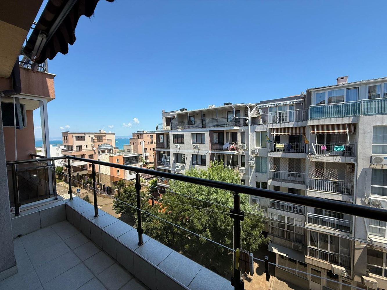 Wohnung mit einem Schlafzimmer und Meerblick in der Altstadt von Pomorie