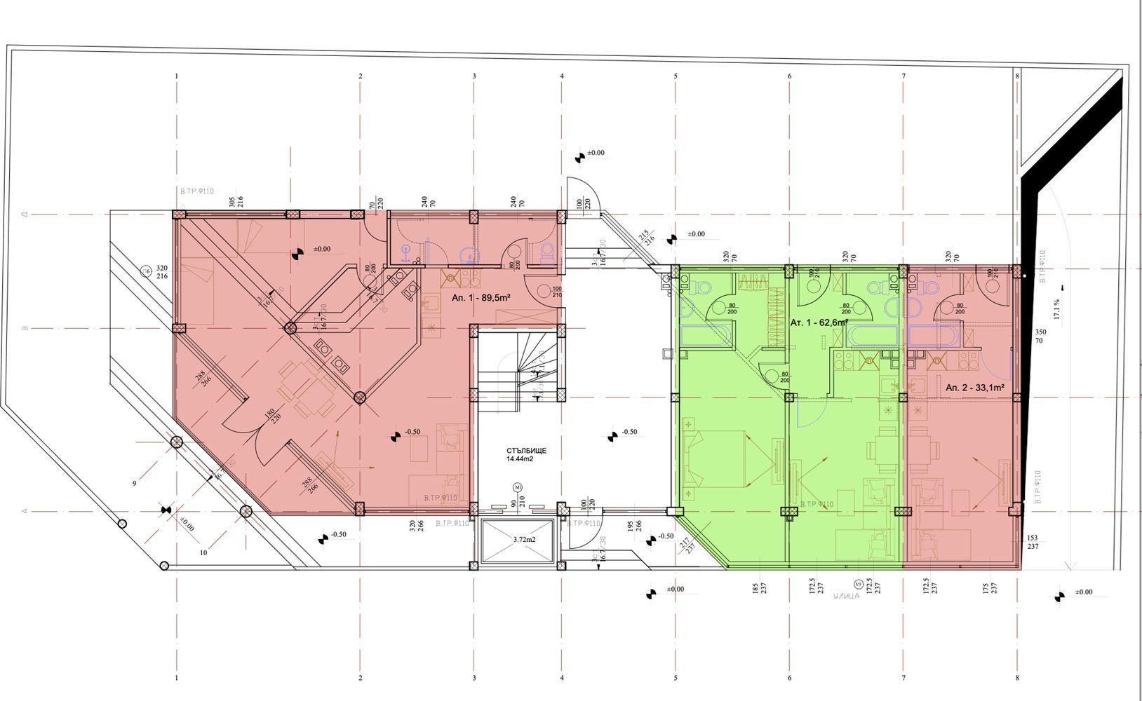 Geräumige 2-Zimmer-Wohnung mit Gartenzugang und ohne Wartungsgebühr in Ravda