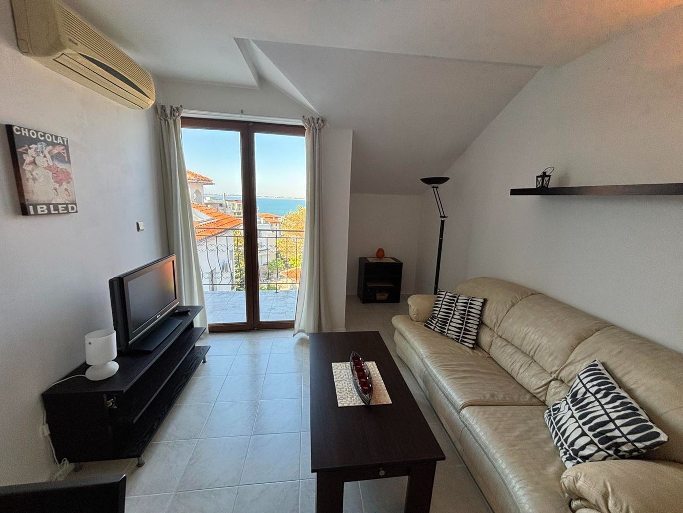 Gemütliche 2-Zimmer-Wohnung mit Panoramablick auf das Meer in Sveti Vlas