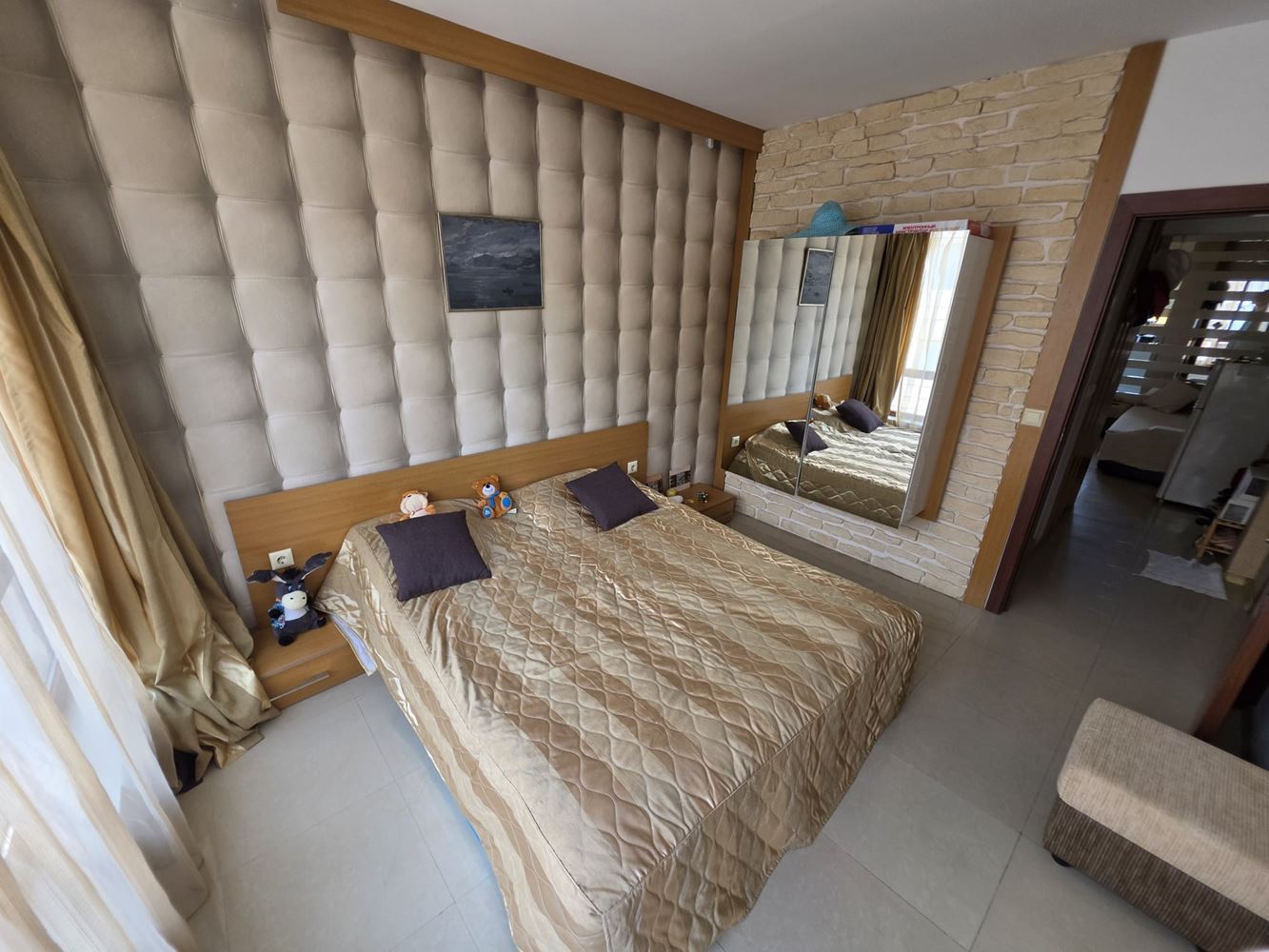 Stilvolle 2-Zimmer-Wohnung mit einem Schlafzimmer in einer ruhigen und friedlichen Gegend von Sonnenstrand