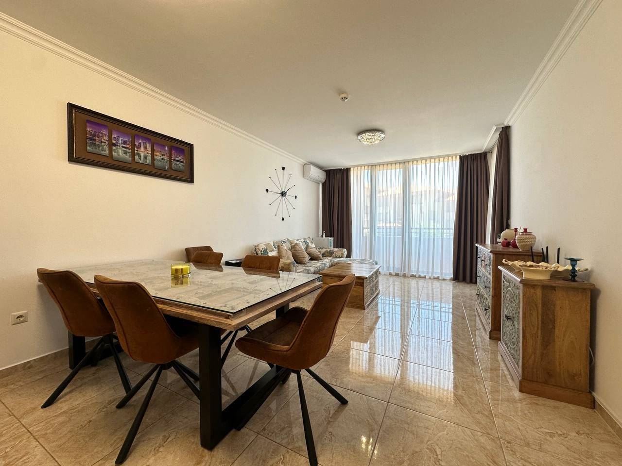 Wohnung mit zwei Schlafzimmern und Meerblick, 200 m vom Strand entfernt, in Sveti Vlas