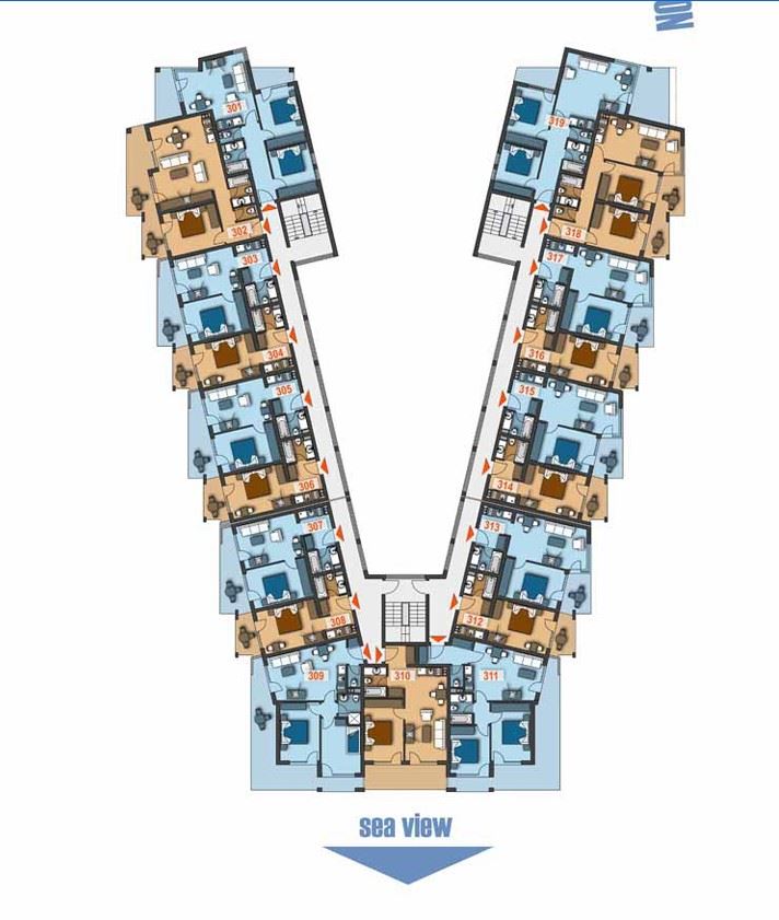Studio in einem neuen Komplex ohne Instandhaltungsgebühr in Sveti Vlas – ausgezeichnete Immobilie mit Akt 16