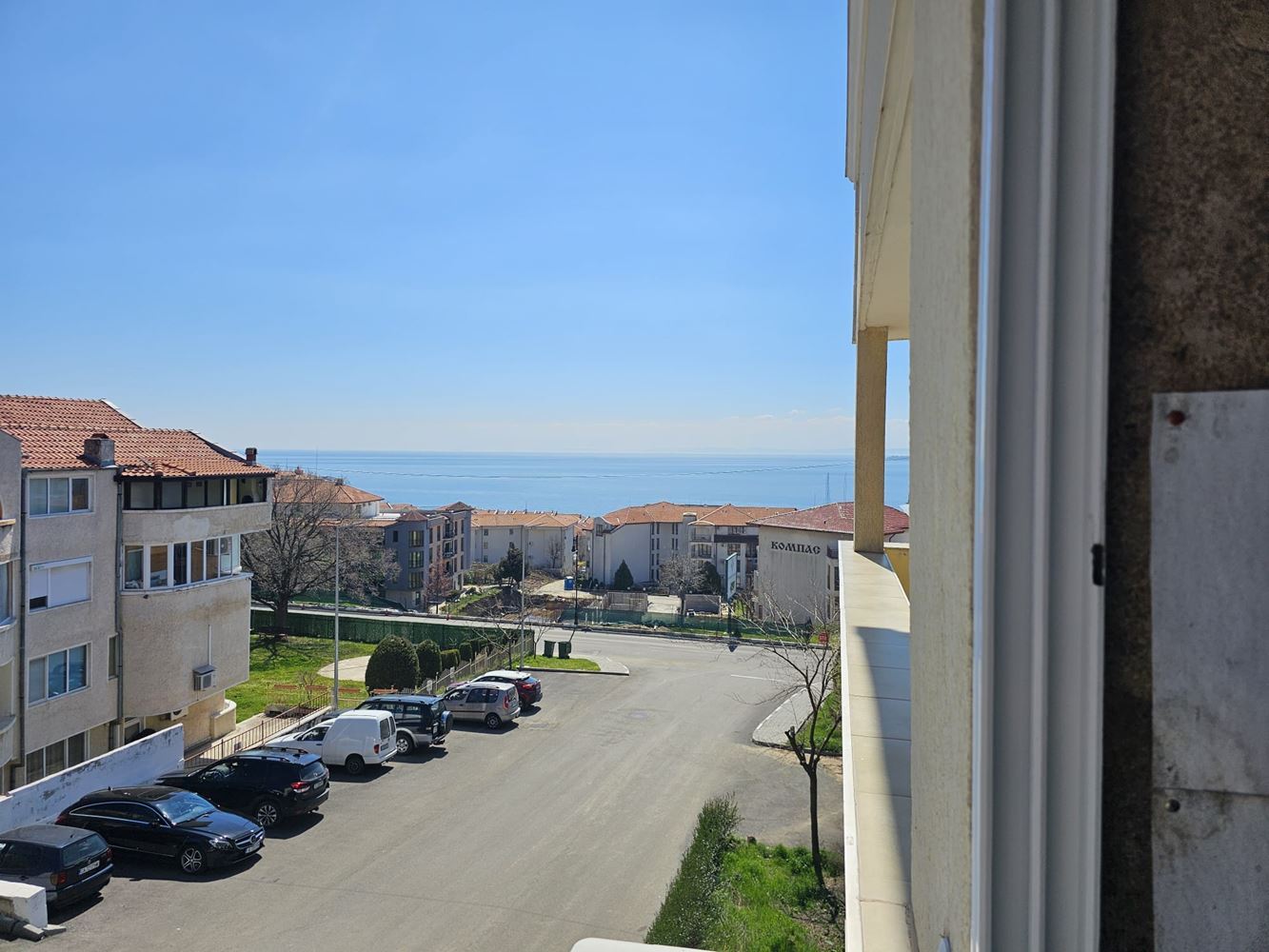Studio mit Meerblick in Sveti Vlas – mit Parkplatz und ohne Wartungsgebühr