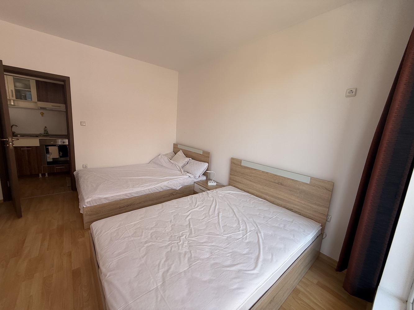 Möblierte Ein-Zimmer-Wohnung mit Poolblick in Sonnenstrand