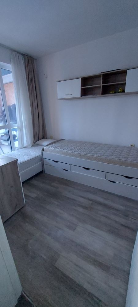 Pomorie – 3-Zimmer-Wohnung mit zwei Schlafzimmern und Meerblick in einer Anlage mit Swimmingpool und Parkplatz