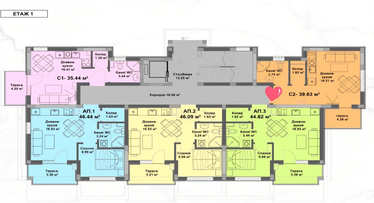 Funktionales Studio im Erdgeschoss – ausgezeichnete Gelegenheit für Investition oder gemütliches Zuhause
