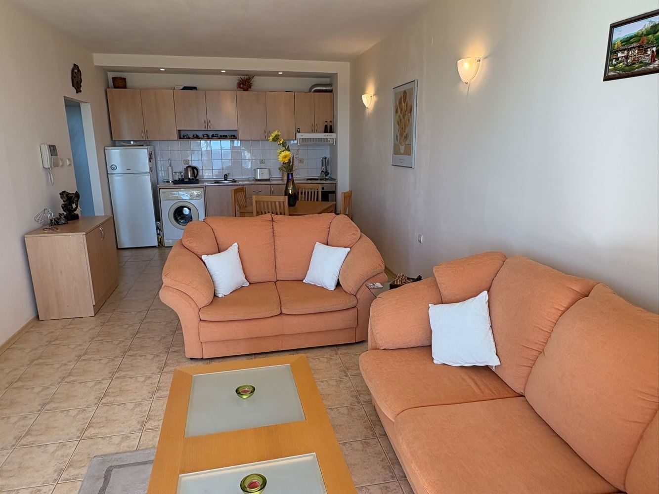 Erste Meereslinie in Sveti Vlas – geräumige Wohnung mit einem Schlafzimmer und Meerblick