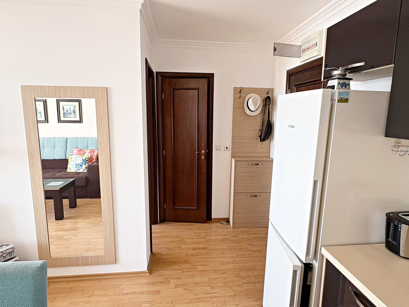 Luxuriöse 2-Zimmer-Wohnung mit Panoramablick auf das Meer in erster Linie in Sveti Vlas