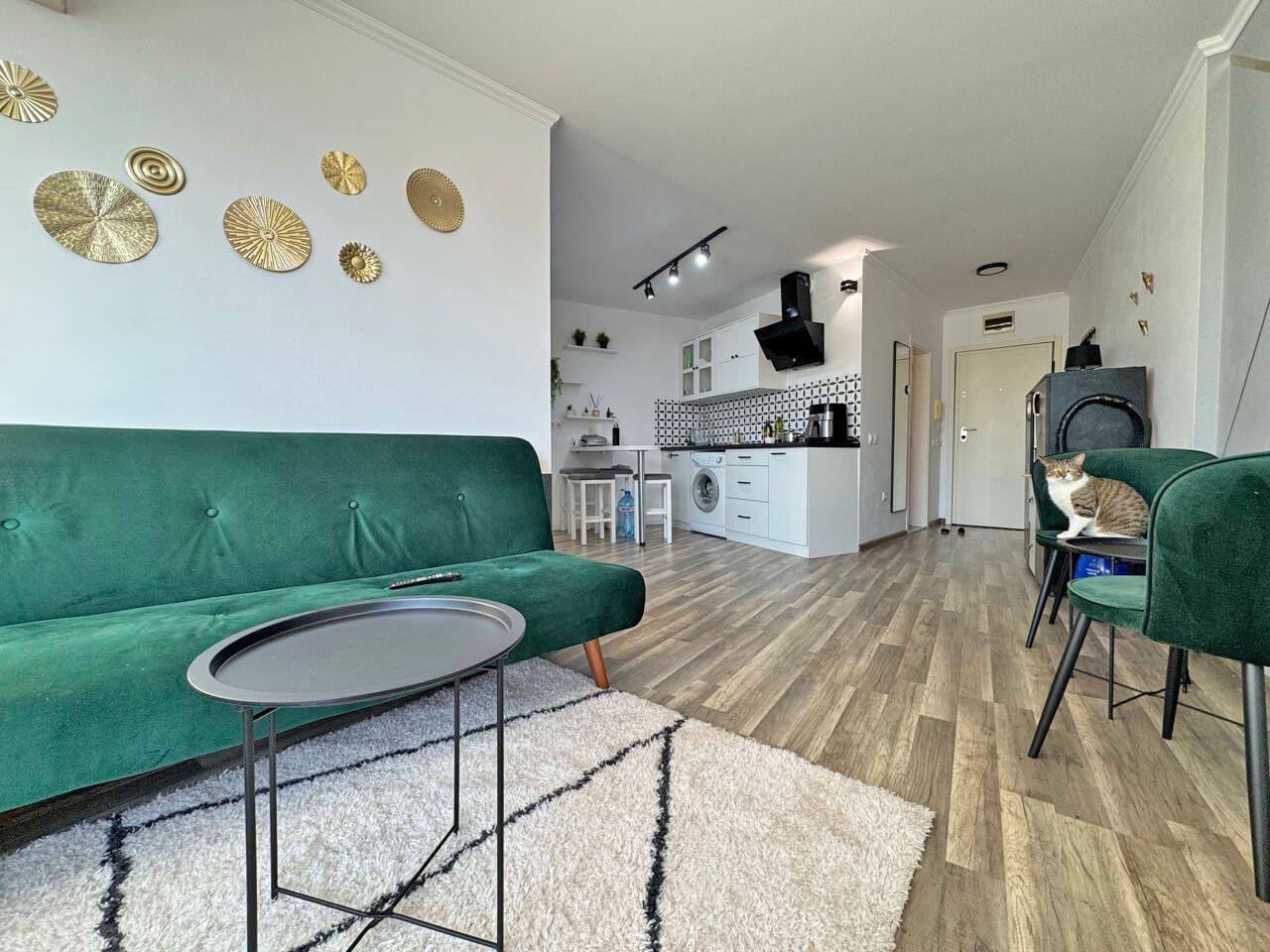 2-Zimmer-Wohnung mit moderner Einrichtung und großer Terrasse 200 m vom Strand in Sonnenstrand entfernt