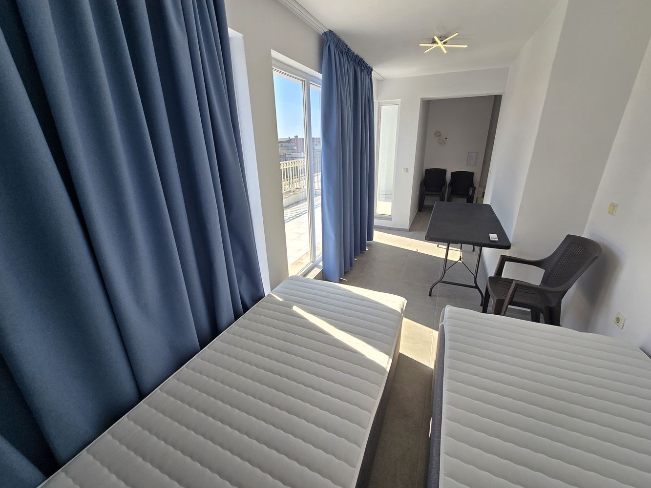 Studio mit riesiger Panoramaterrasse und herrlicher Aussicht in Nessebar, Viertel Cherno More 2 – ohne Servicegebühr