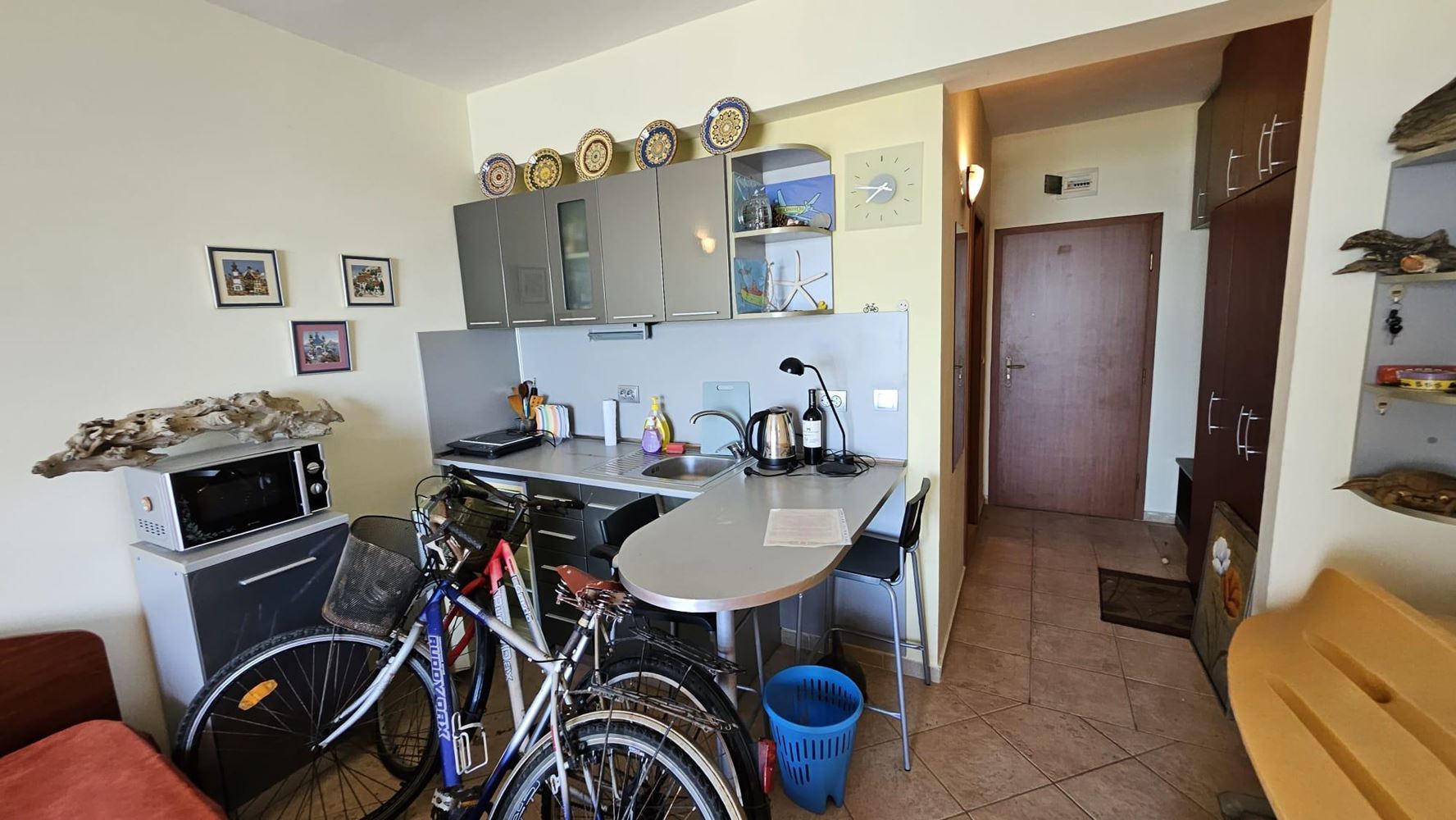 Studio mit frontalem Meerblick in erster Meereslinie in Pomorie – die perfekte Immobilie am Meer