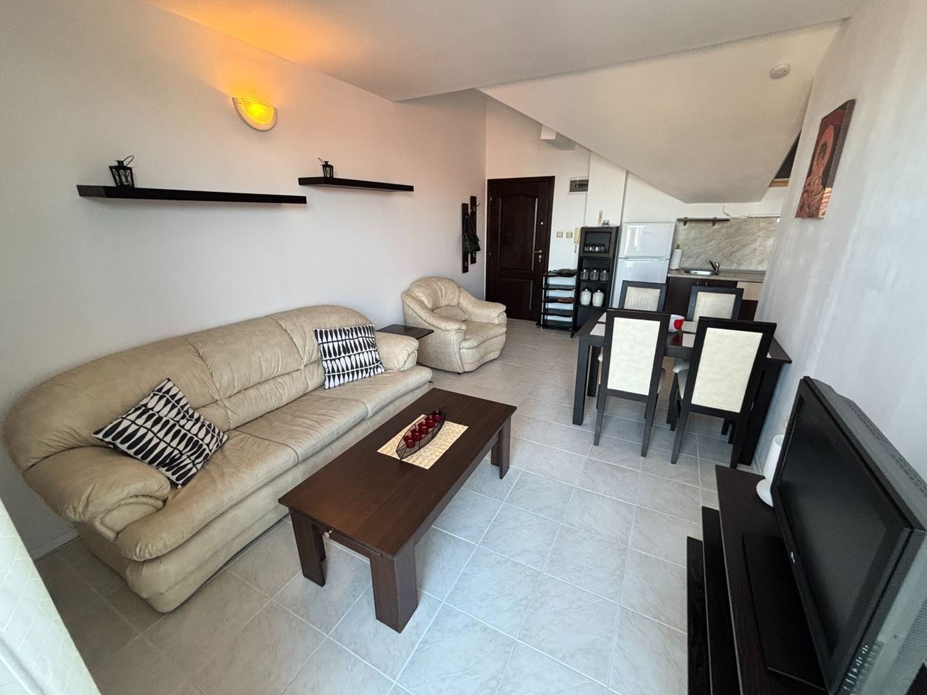 Gemütliche 2-Zimmer-Wohnung mit Panoramablick auf das Meer in Sveti Vlas