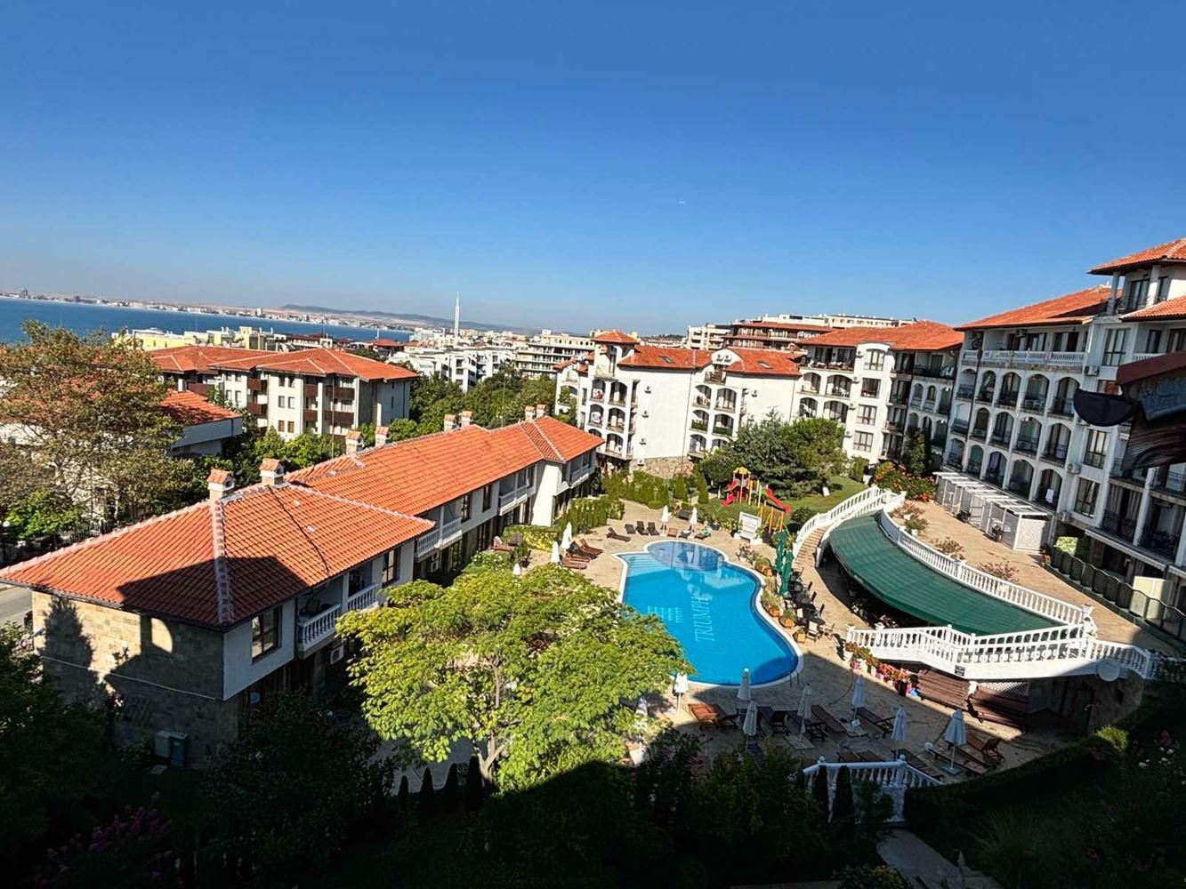 Gemütliche 2-Zimmer-Wohnung mit Panoramablick auf das Meer in Sveti Vlas