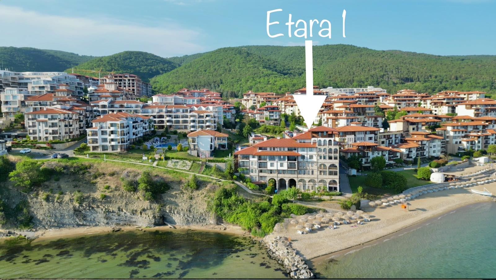 Drei-Zimmer-Wohnung in erster Meereslinie in Sveti Vlas – Komfort, Geräumigkeit und einzigartiger Meerblick