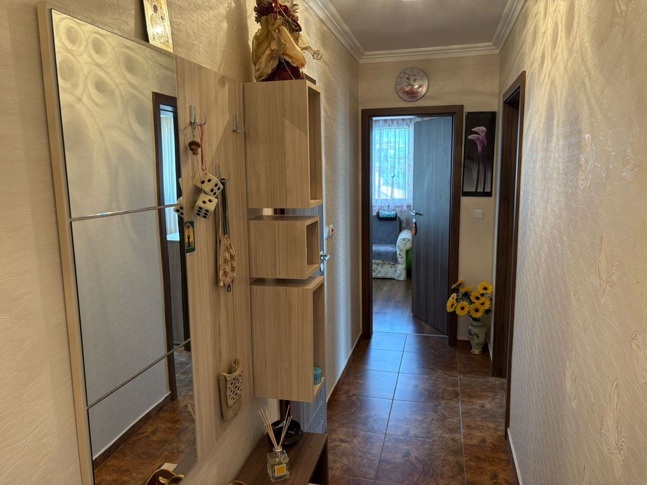 Drei-Zimmer-Wohnung mit Panoramablick auf das Meer in Sveti Vlas – 200 m vom Strand