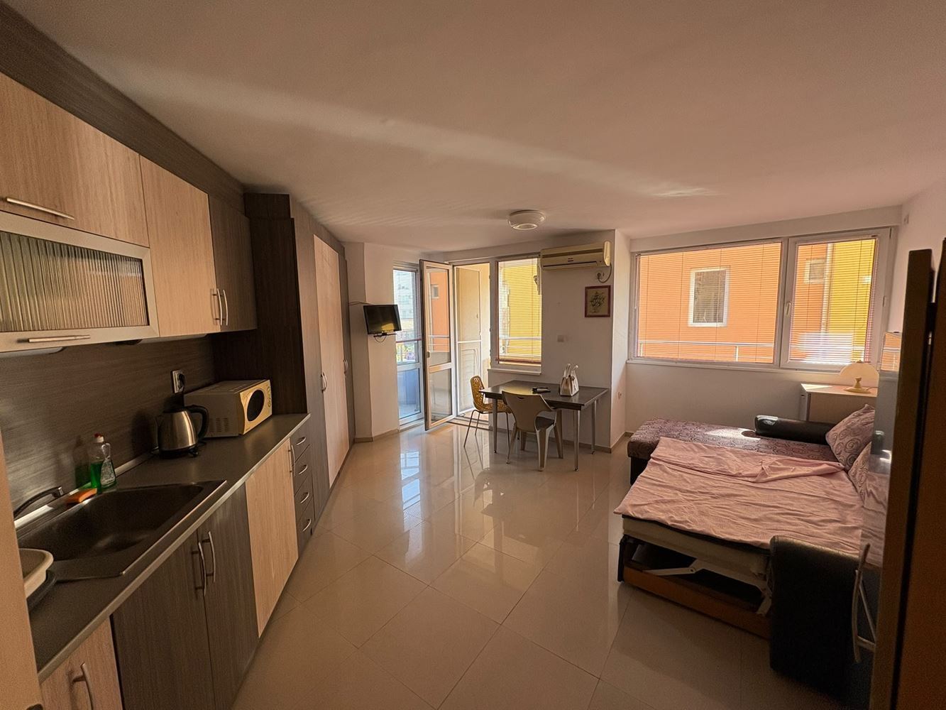 Pomorie – 2-Zimmer-Wohnung in ausgezeichneter Lage, nur 400 Meter vom Meer entfernt