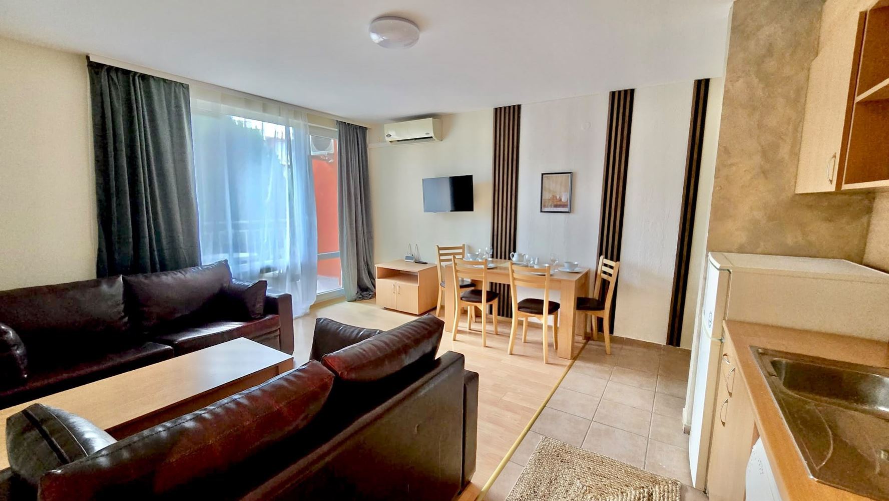 Geräumige 3-Zimmer-Wohnung in Sonnenstrand – voll möbliert und bezugsfertig
