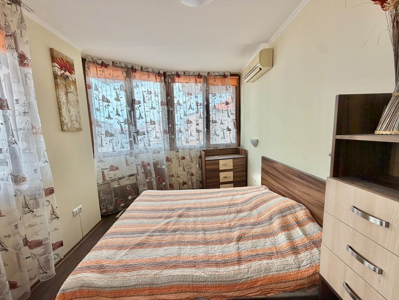 Zweizimmerwohnung mit Meerblick und niedriger Wartungsgebühr in Ravda