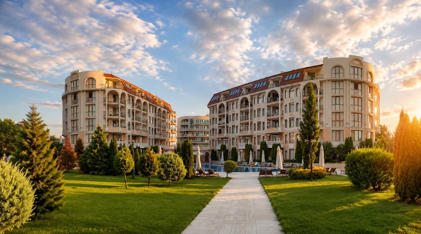 Erste Meereslinie zum Strand Butamyata! Möblierte Zweizimmerwohnung mit teilweisem Meerblick in Sinemorets