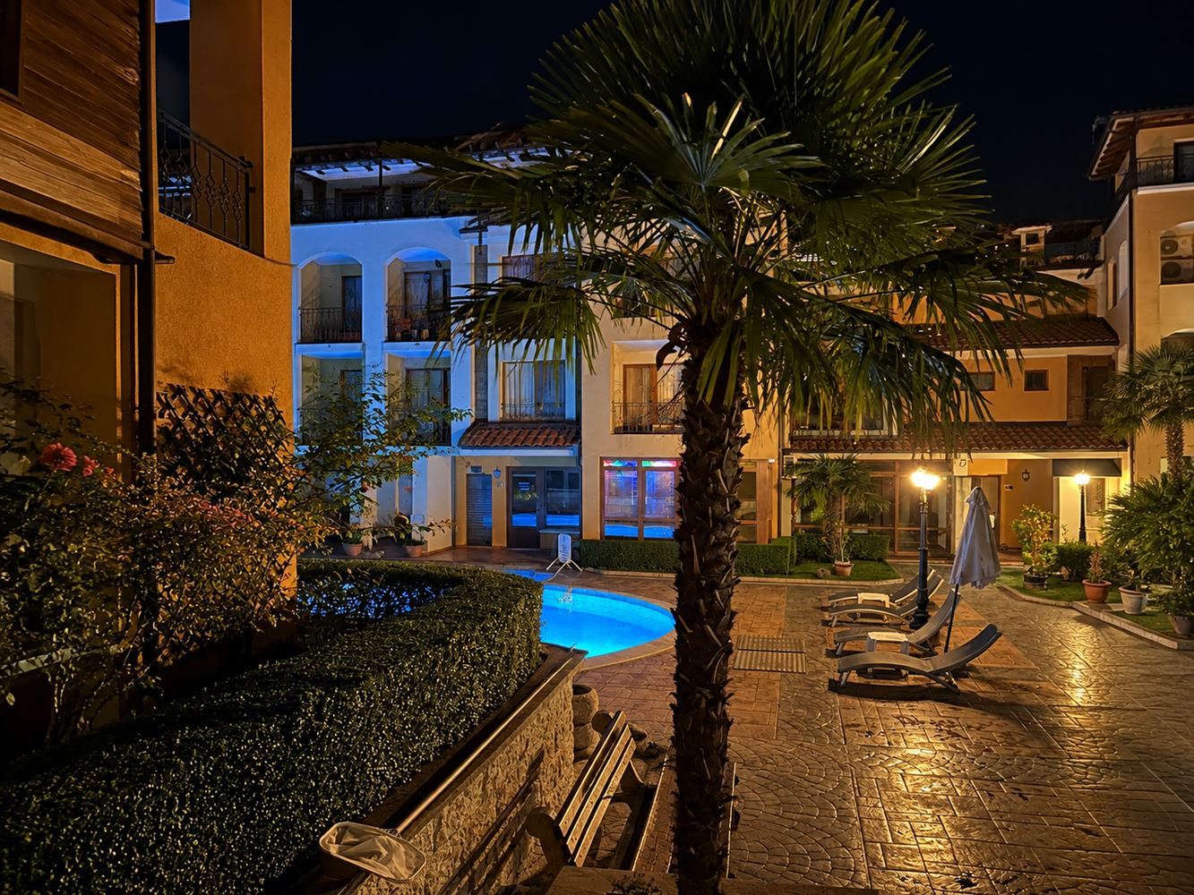 Sveti Vlas: Stilvolles Studio mit Südausrichtung in einer Anlage mit Pool und Act 16