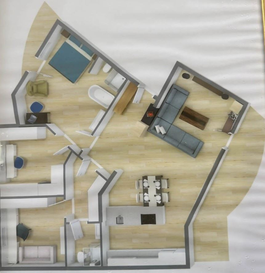 Wohnung mit zwei Schlafzimmern in einer престижен geschlossenen Anlage in Sweti Wlas – erste Linie von Komfort und Natur