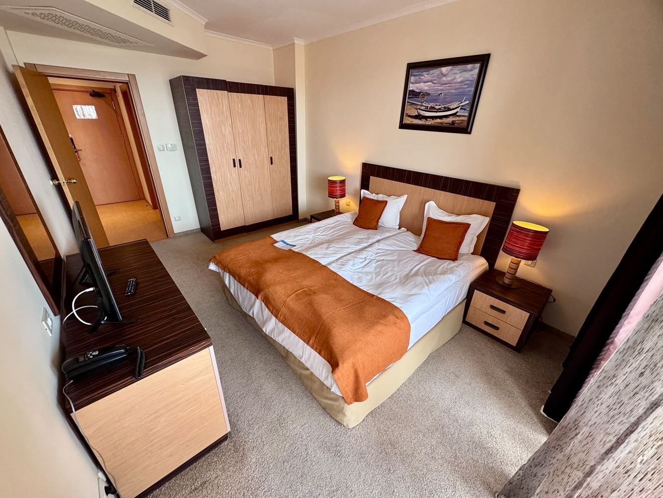 Zweizimmerwohnung in erster Meereslinie mit Panoramablick auf das Meer in Sonnenstrand