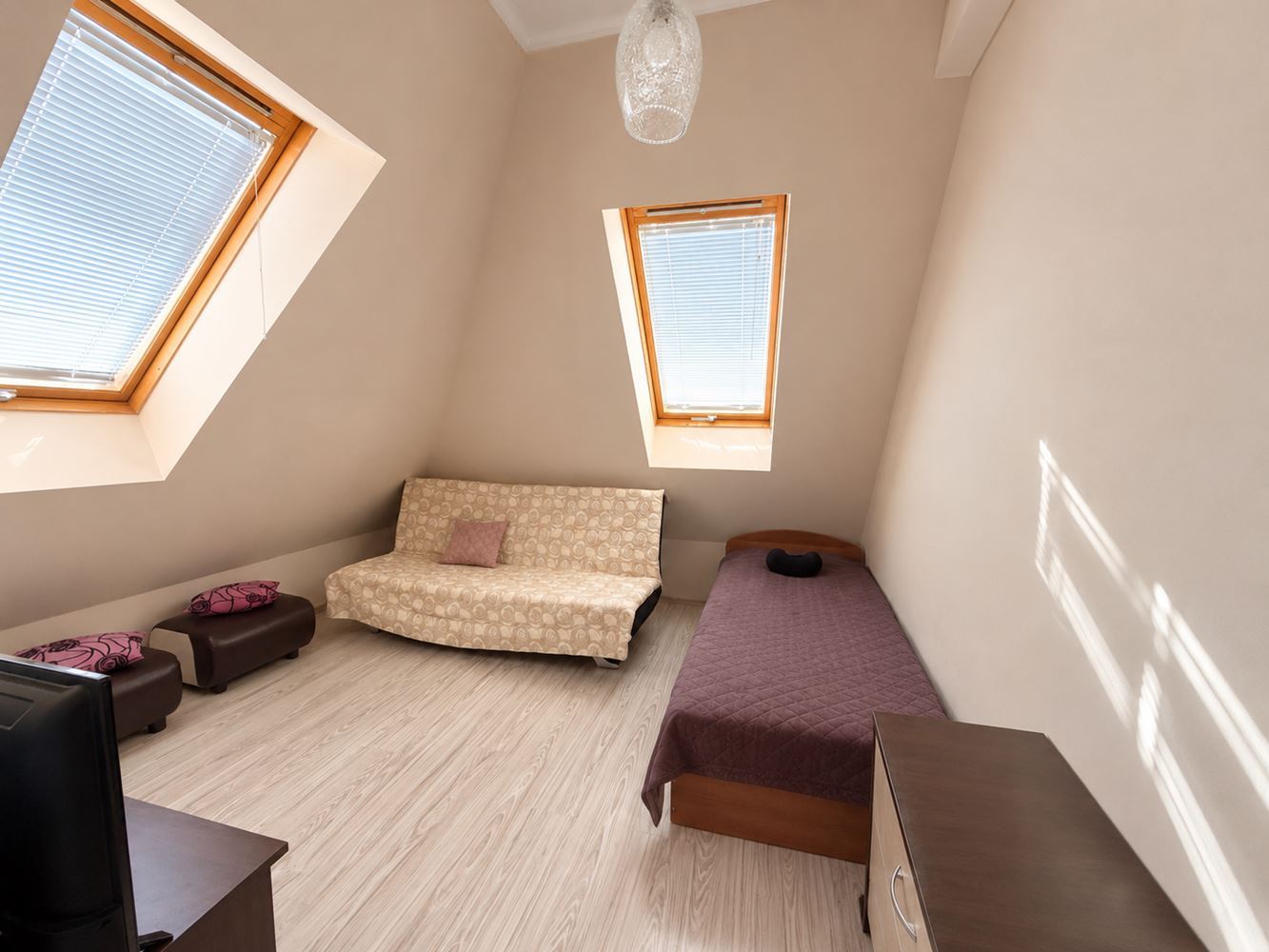 3-Zimmer-Wohnung mit zwei Schlafzimmern und zwei Terrassen in einer ruhigen Anlage in Sonnenstrand