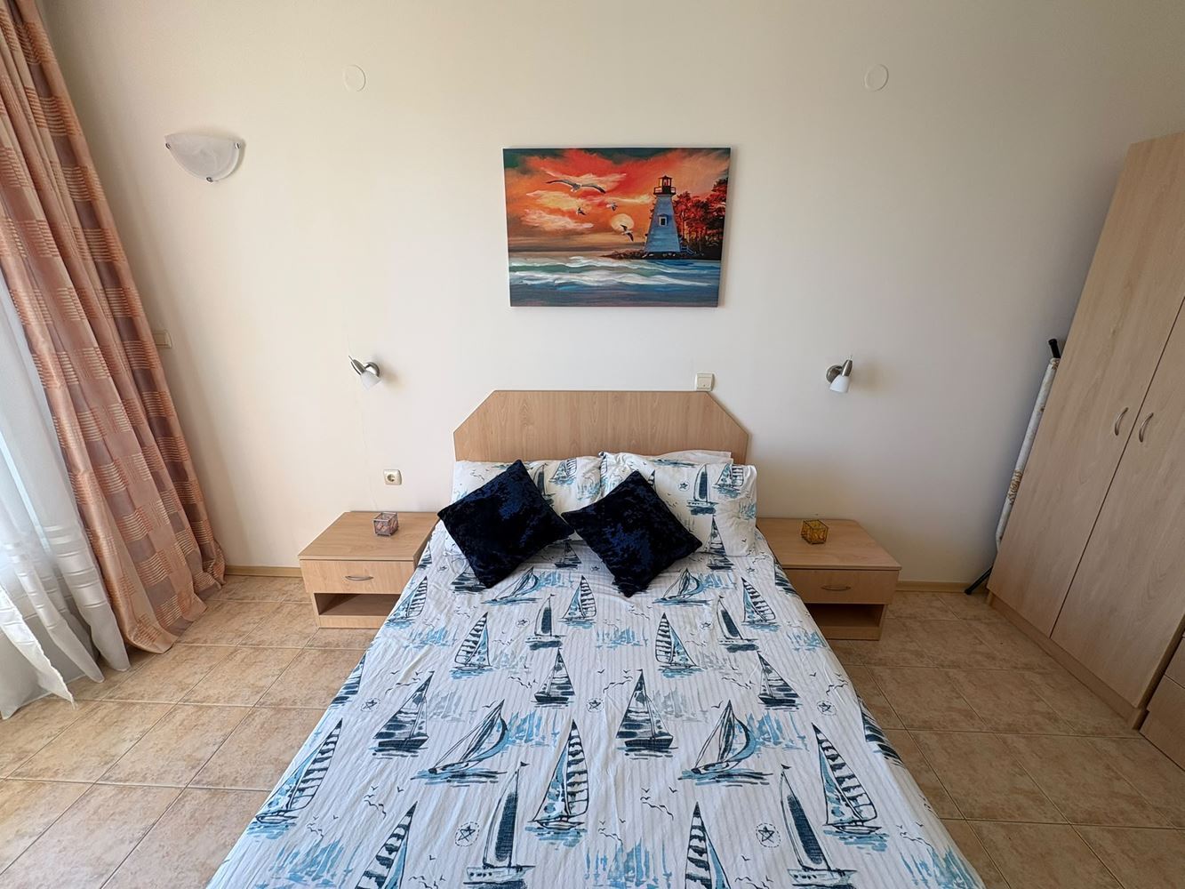 Erste Meereslinie in Sveti Vlas – geräumige Wohnung mit einem Schlafzimmer und Meerblick