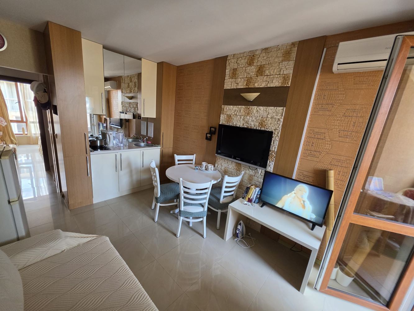 Stilvolle 2-Zimmer-Wohnung mit einem Schlafzimmer in einer ruhigen und friedlichen Gegend von Sonnenstrand