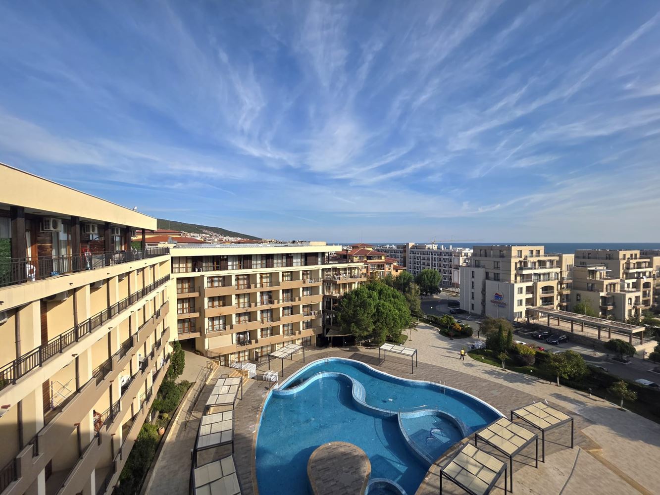 Neue Wohnung mit einem Schlafzimmer und Meerblick in Sveti Vlas