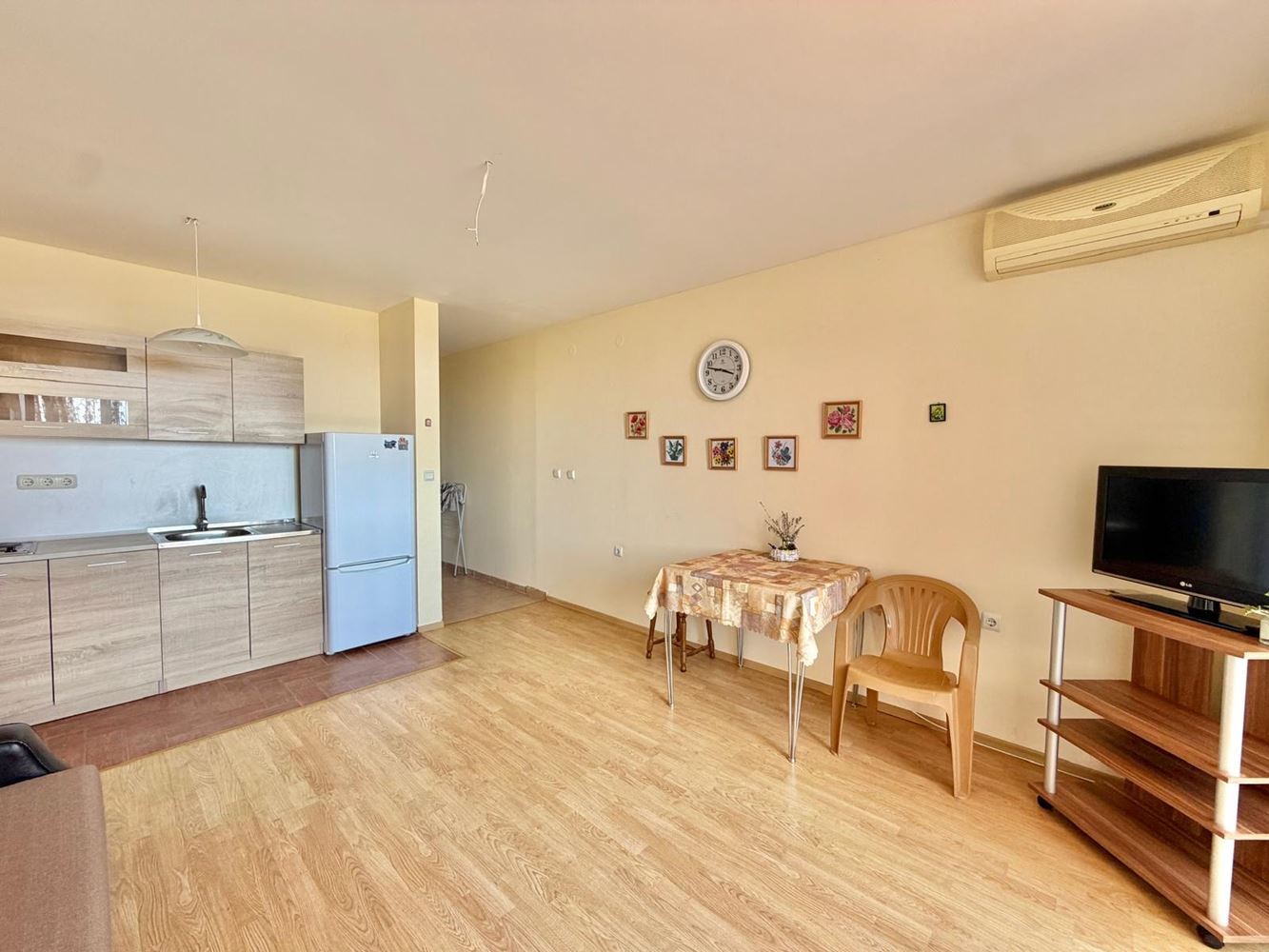 Möbliertes Studio mit Panoramablick auf das Meer in Ravda, nur 50 Meter vom Meer entfernt