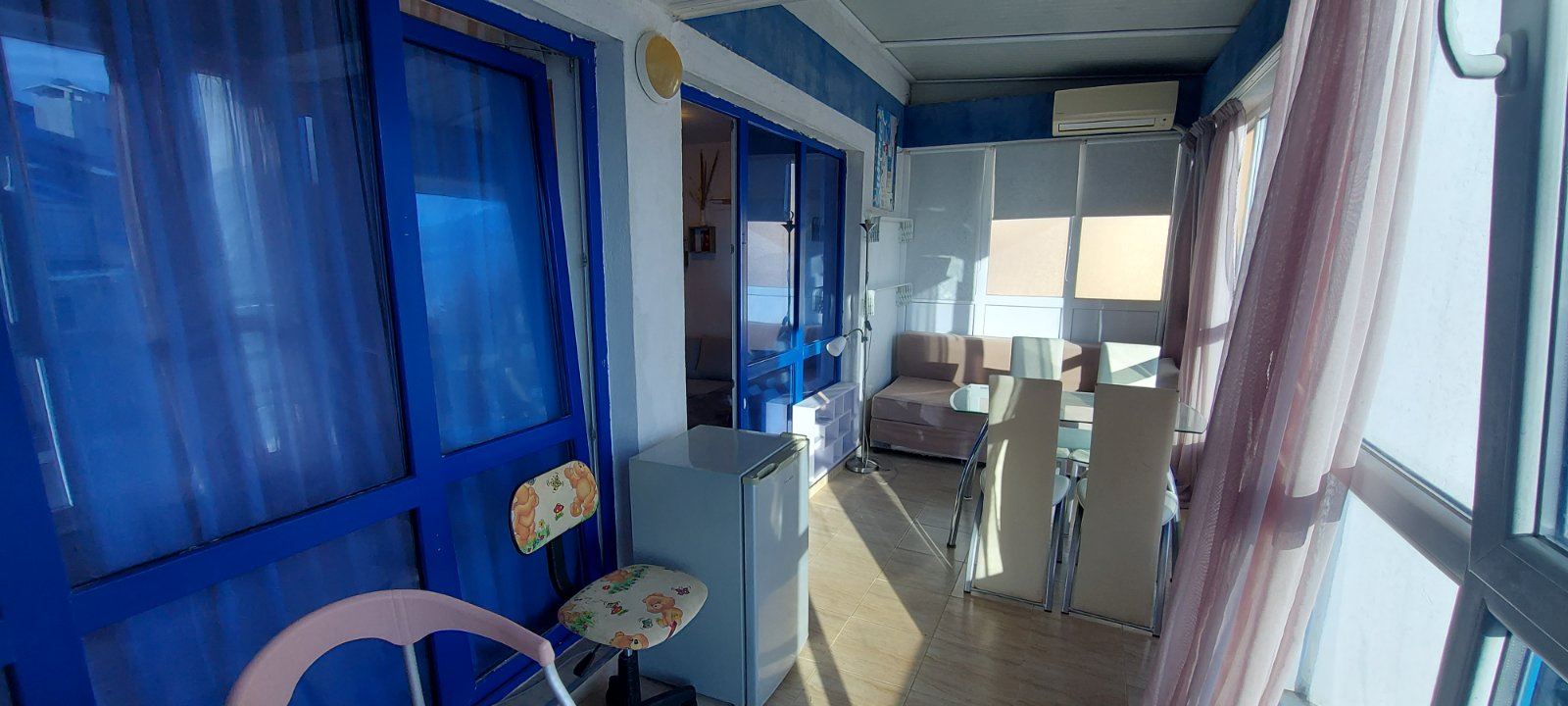 Pomorie – 3-Zimmer-Wohnung mit zwei Schlafzimmern und Meerblick in einer Anlage mit Swimmingpool und Parkplatz