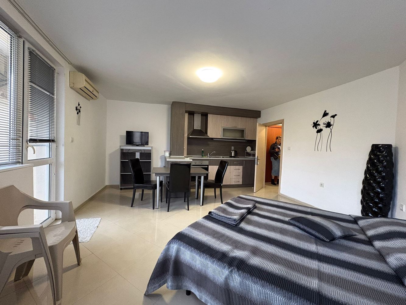 Geräumiges voll möbliertes Studio in Pomorie – Ostlage und ausgezeichnete Lage 400 m vom Meer entfernt