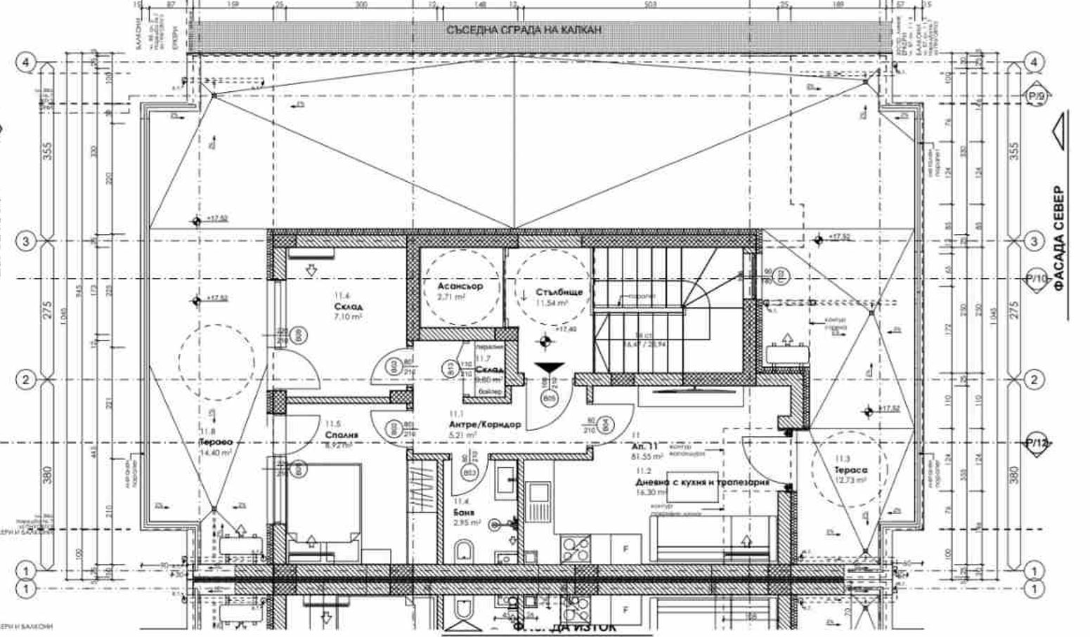 Panoramawohnung über der Stadt – großzügige Wohnung mit einem Schlafzimmer, zwei Terrassen und einem Gefühl von Freiheit
