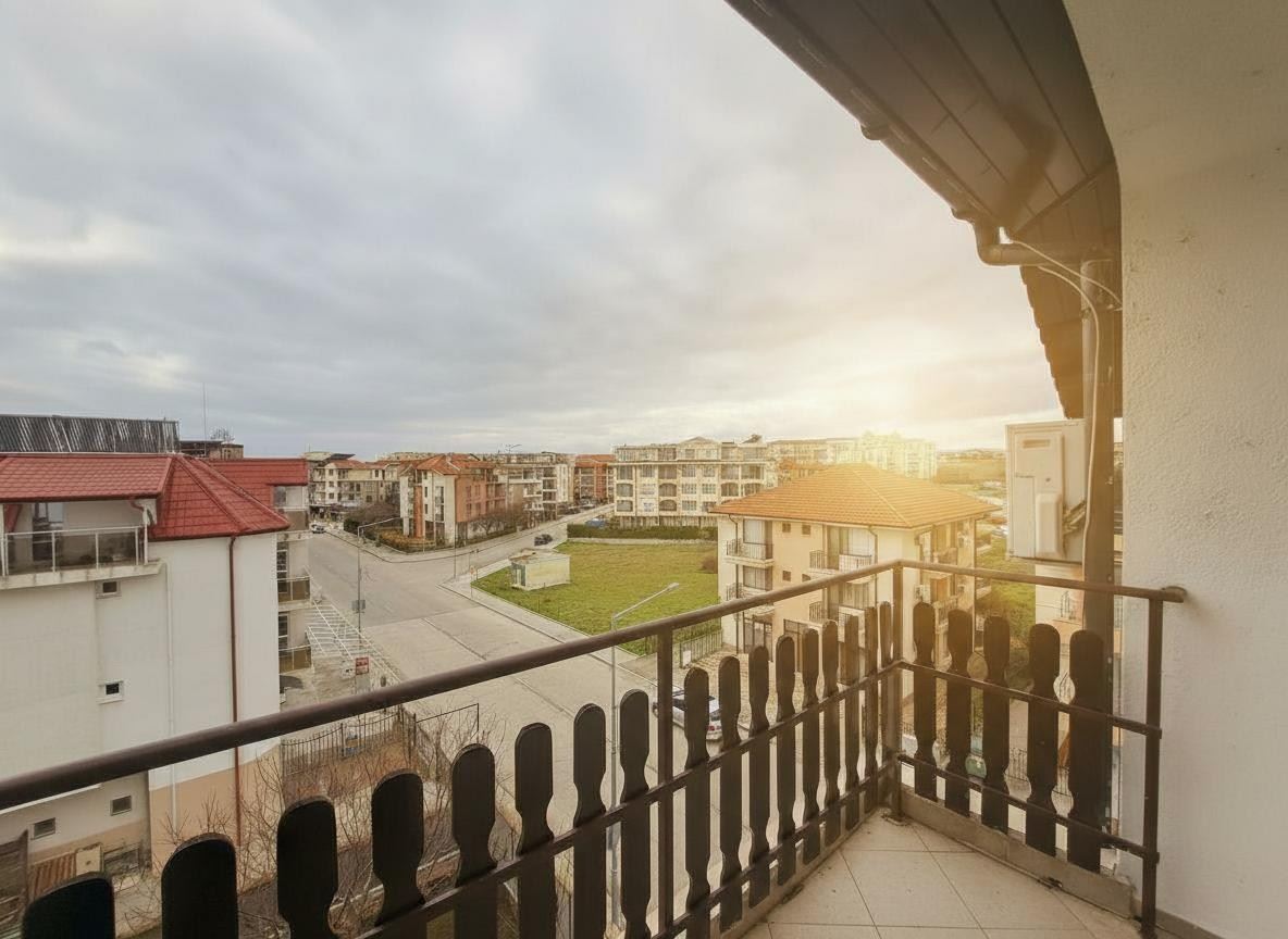 Sonnige Einzimmerwohnung in Ravda – eine ausgezeichnete Investition und Komfort nur 10 Minuten vom Strand entfernt