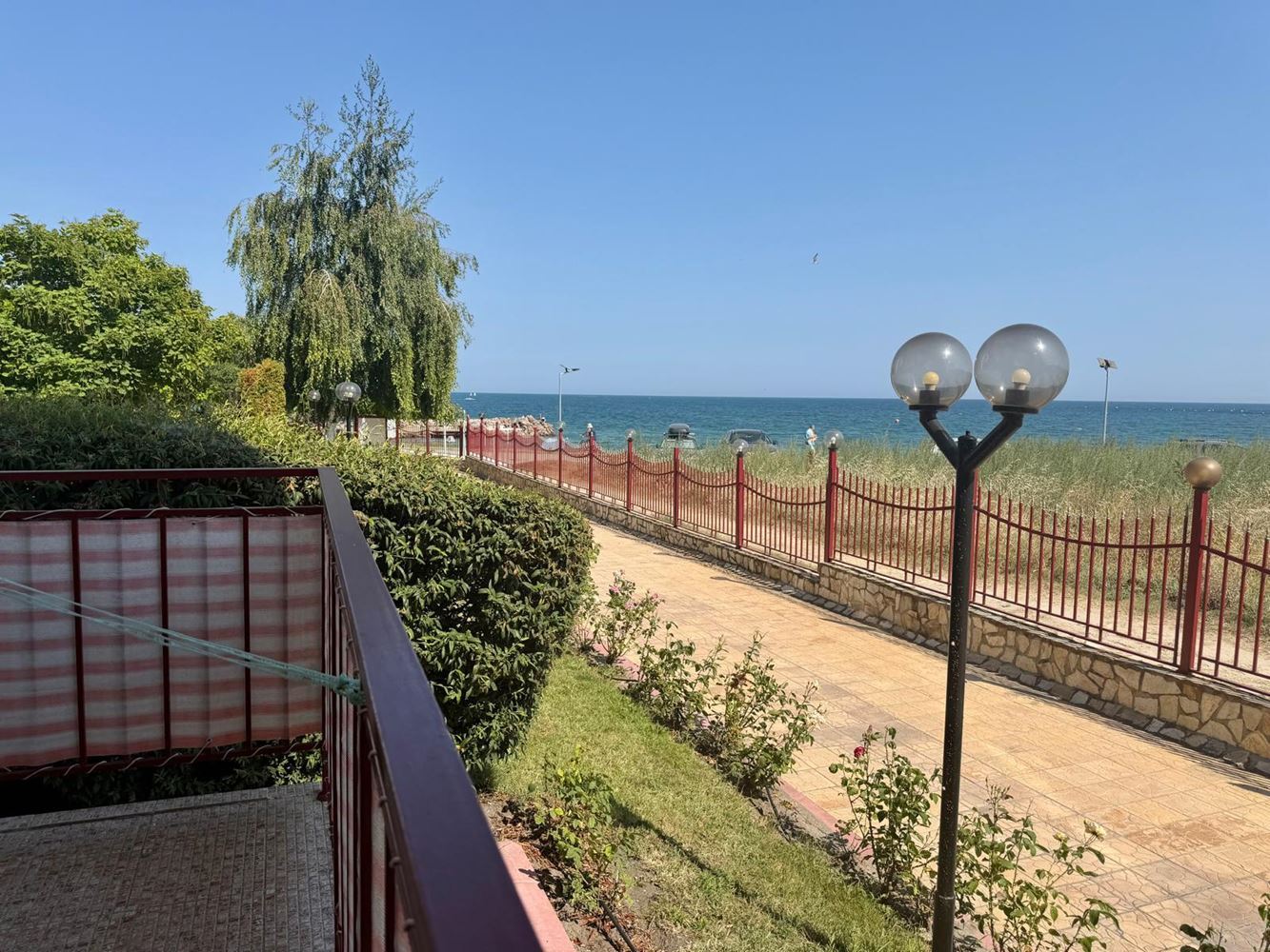 Möbliertes Studio mit Panoramablick auf das Meer in Ravda, nur 50 Meter vom Meer entfernt