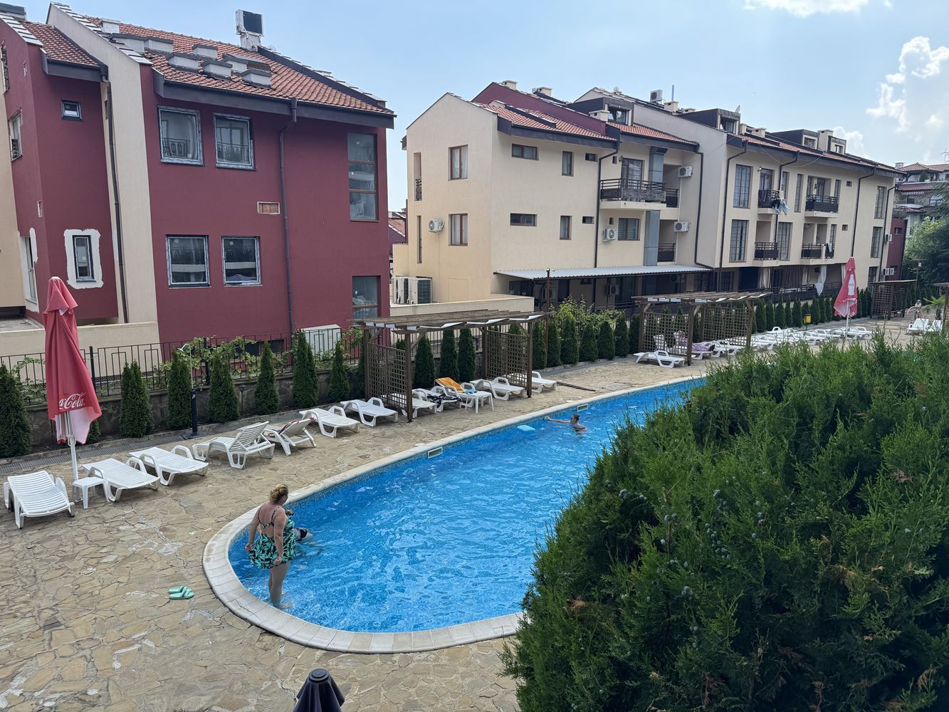 Möbliertes Studio in Sveti Vlas – Gemütliches Zuhause am Meer in einer Wohnanlage mit ausgezeichneten Annehmlichkeiten