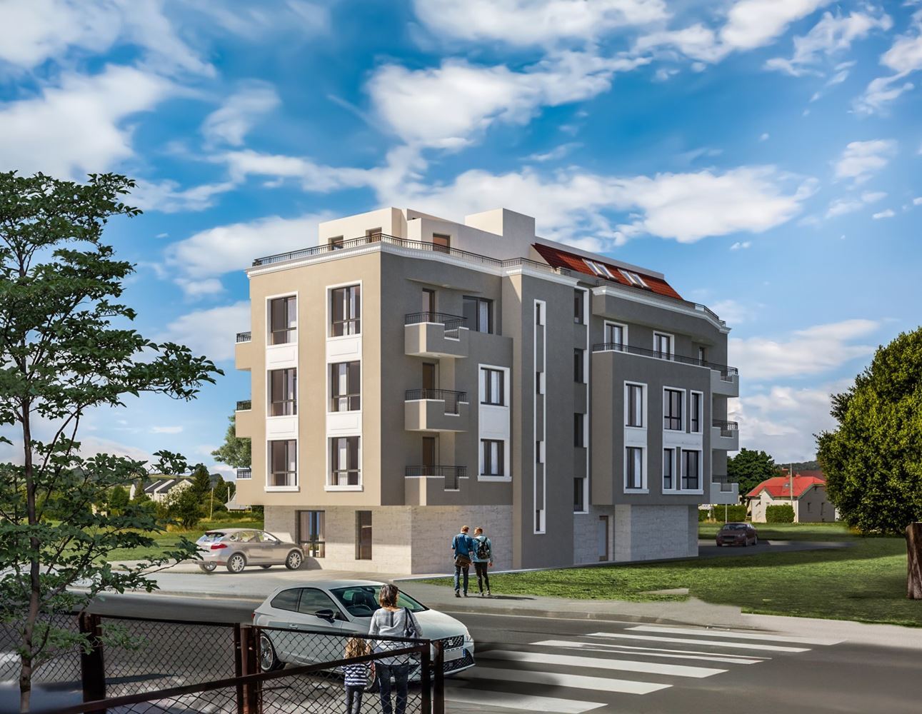 Neue 2-Zimmer-Wohnung in Sarafovo mit Südausrichtung und ohne Instandhaltungsgebühr
