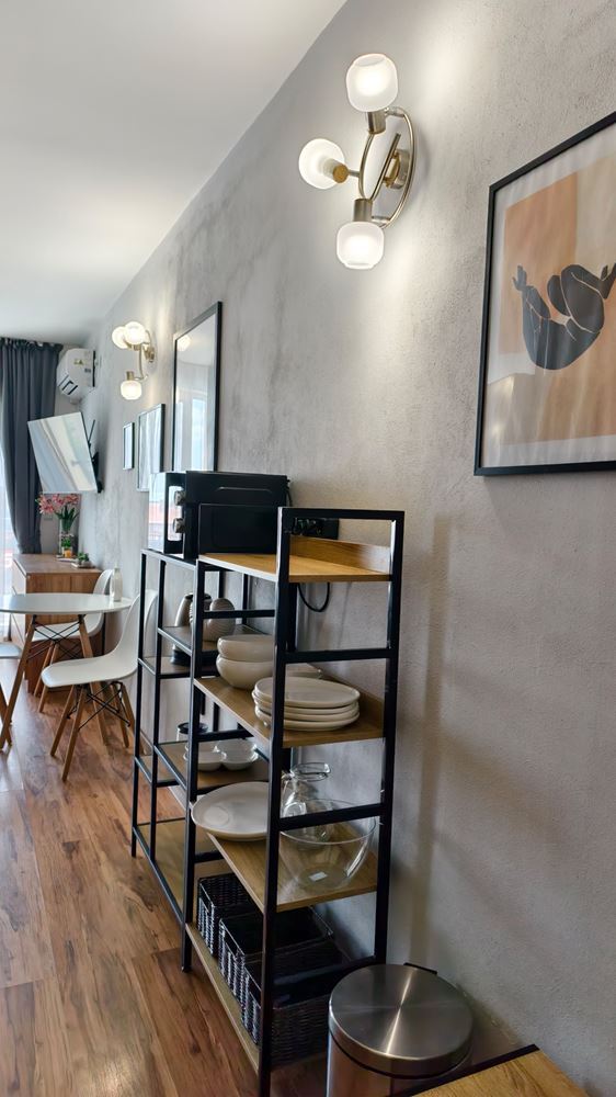 Geräumiges, modern möbliertes Studio mit separatem Schlafzimmer in einer Wohnanlage in Aheloy – Bezugsfertig