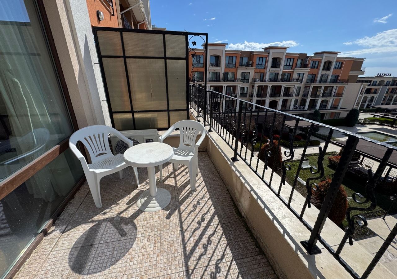 Studio in erster Meereslinie mit Meerblick in einem Luxuskomplex – vollständig möbliert und sofort nutzbar