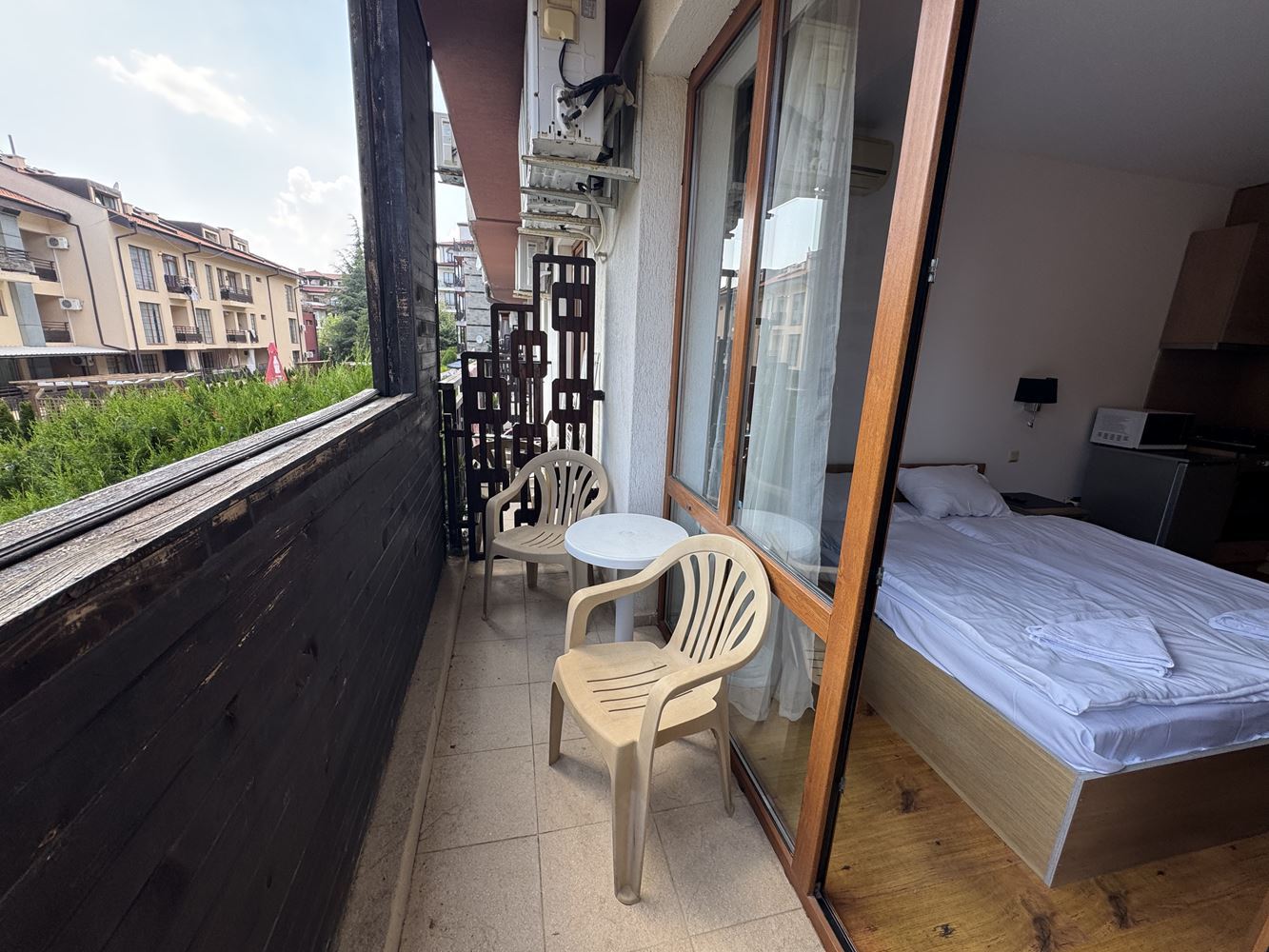 Möbliertes Studio in Sveti Vlas – Gemütliches Zuhause am Meer in einer Wohnanlage mit ausgezeichneten Annehmlichkeiten