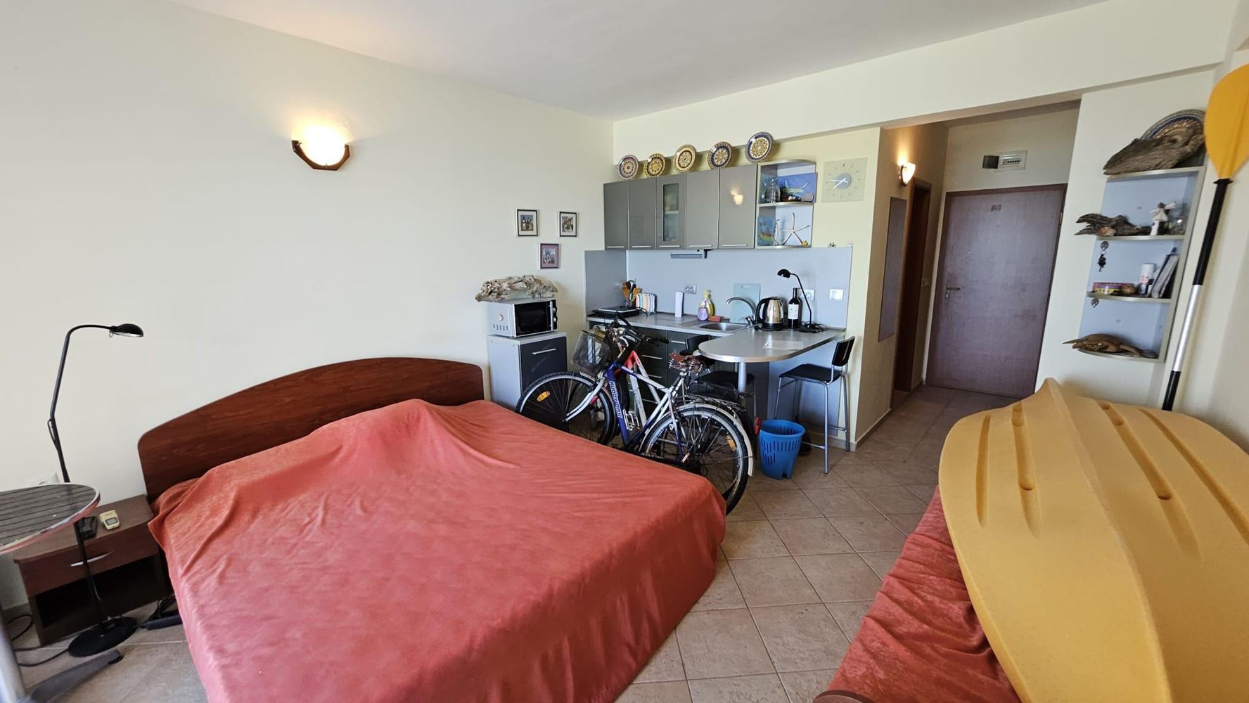 Studio mit frontalem Meerblick in erster Meereslinie in Pomorie – die perfekte Immobilie am Meer