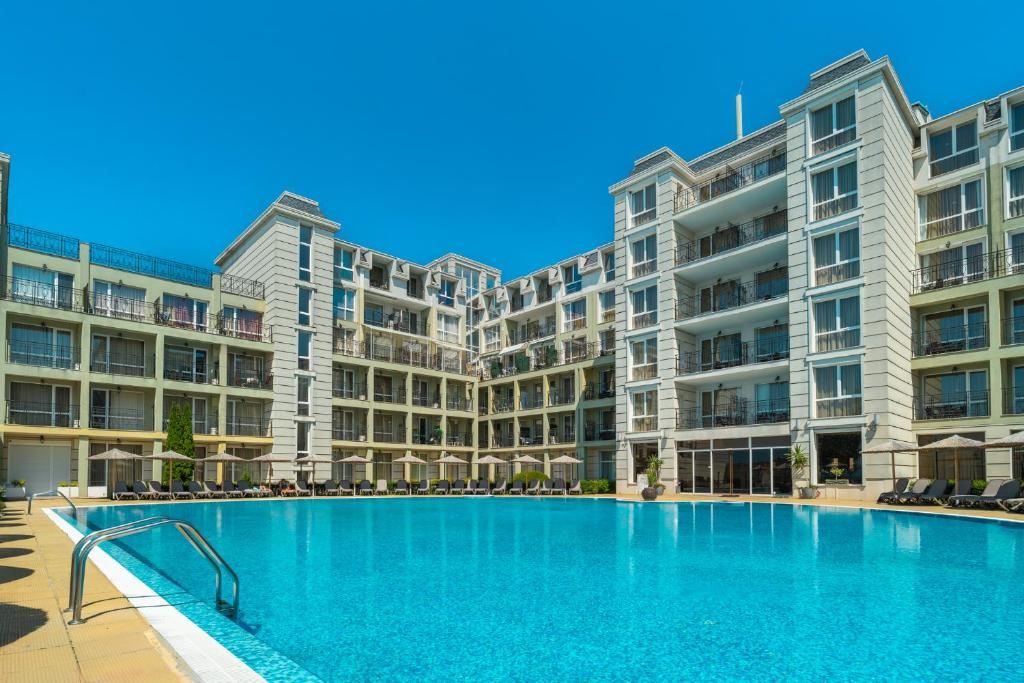 Luxuriöse Ein-Zimmer-Wohnung mit Panoramameerblick in Pomorie