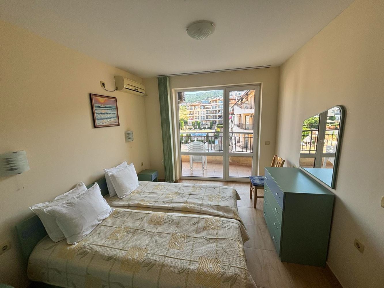 2-Zimmer-Wohnung mit teilweisem Meerblick – nur 3 Gehminuten vom Strand in Sveti Vlas entfernt