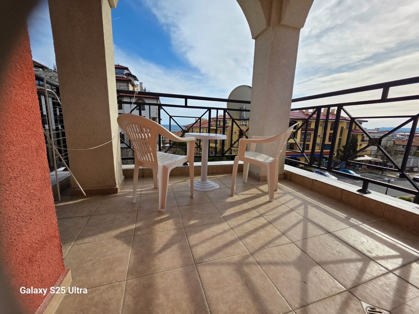 Ein-Zimmer-Wohnung mit Meerblick und Blick auf Alt-Nessebar in Sveti Vlas