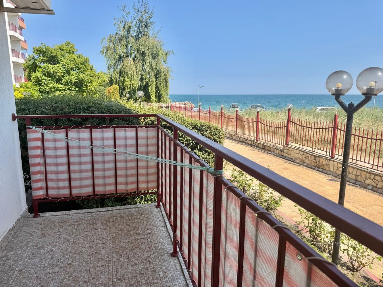 Möbliertes Studio mit Panoramablick auf das Meer in Ravda, nur 50 Meter vom Meer entfernt