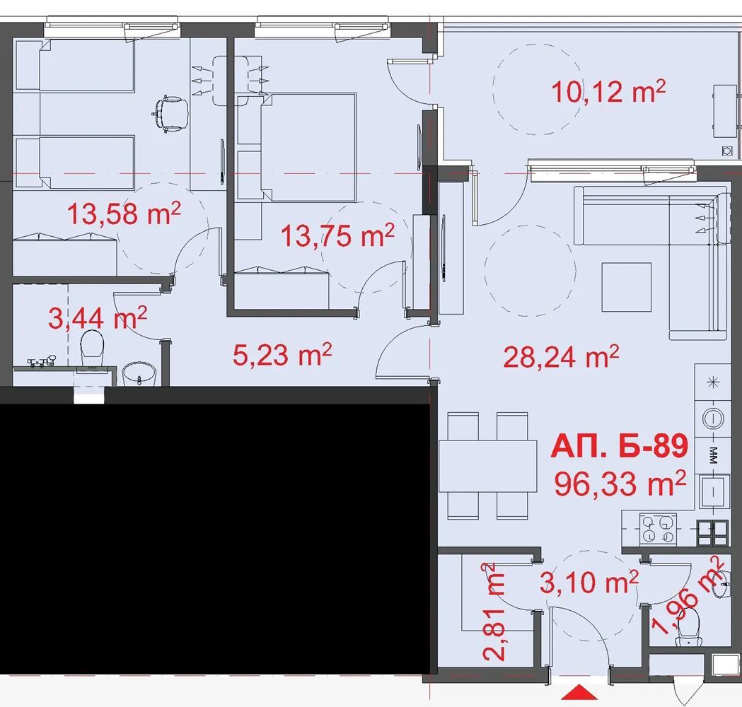 Moderne Wohnung mit zwei Schlafzimmern und Seeblick in Burgas. Mit Stellplatz!