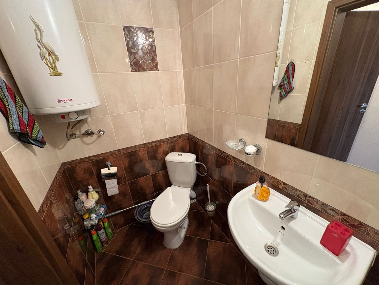 Drei-Zimmer-Wohnung mit Panoramablick auf das Meer in Sveti Vlas – 200 m vom Strand