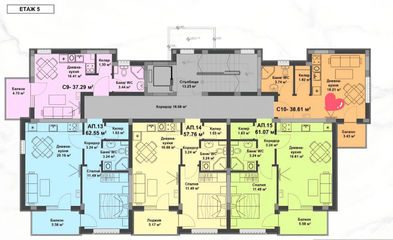 Studio ohne Wartungsgebühr in Sonnenstrand – Komfort und Bequemlichkeit nur wenige Minuten vom Meer entfernt